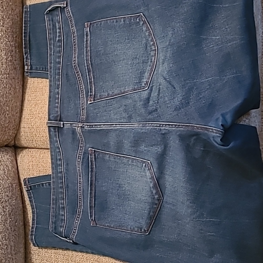 Old Navy Womens 18 skinny denim dark blue jeans pop icon
